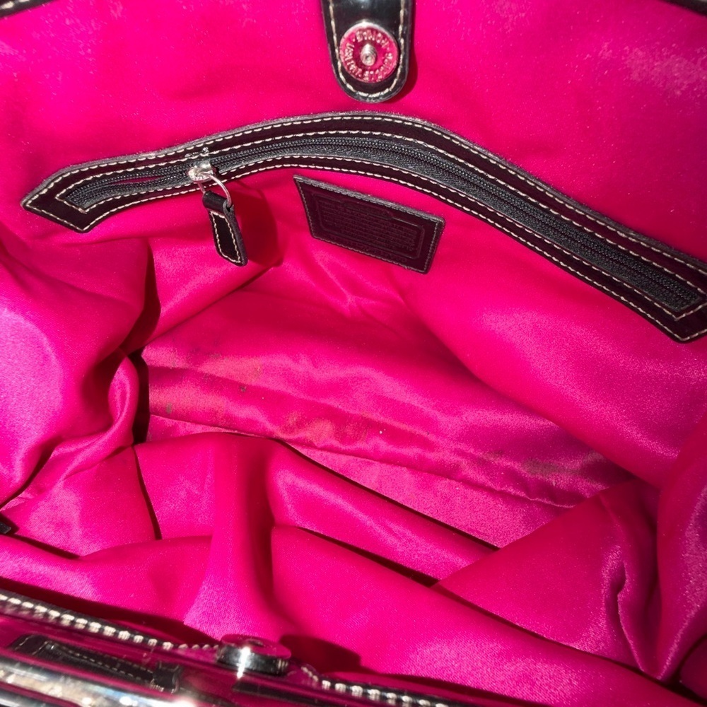 Coach Multicolor Plaid Tote Bag - Picture 12 of 14